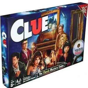 BNIB Sealed  Hasbro Games Clue Mystery Game, 8 years+, 2-6 Players, Modern Twist